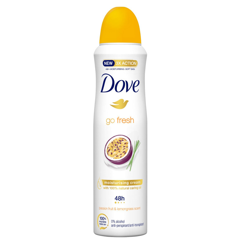 Deodorante Spray Go Fresh 48h Passion Fruit & Citronella 0 Alcol Dove