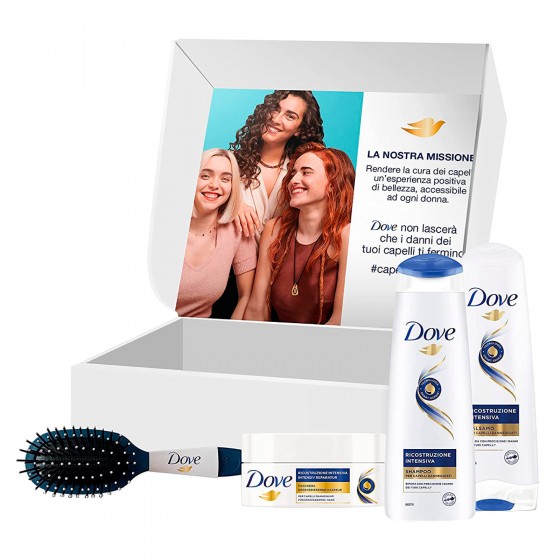 Dove Ricostruzione Intensiva Kit per Capelli Danneggiati - 4 Prodotti Dove Ricostruzione Intensiva Kit per Capelli Danneggiati - 4 Prodotti