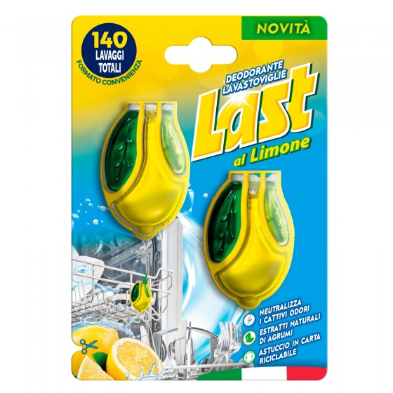 Last Deodorante al Limone Profumo Antiodore per Lavastoviglie 140 Last Deodorante al Limone Profumo Antiodore per Lavastoviglie 140