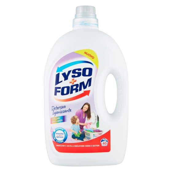 Lysoform Detersivo Igienizzante Colori Brillanti Doppia Azione 40 Lysoform Detersivo Igienizzante Colori Brillanti Doppia Azione 40