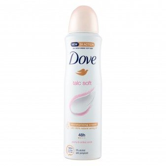 Dove Deodorante Spray Talc Soft 48h Peonia & Ambra 0% Alcol