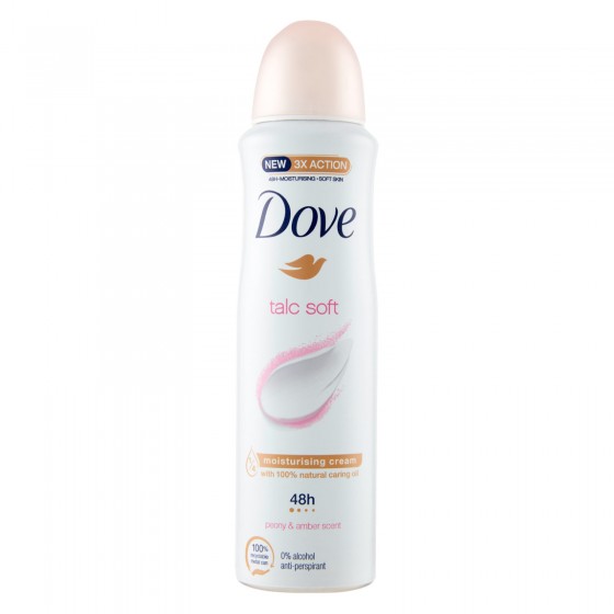 Dove Deodorante Spray Talc Soft 48h Peonia & Ambra 0% Alcol Dove Deodorante Spray Talc Soft 48h Peonia & Ambra 0% Alcol