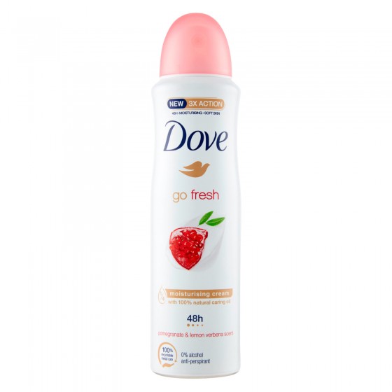 Dove Deodorante Spray Go Fresh 48h Melograno & Erba Cedrina 0% Alcol Dove Deodorante Spray Go Fresh 48h Melograno & Erba Cedrina 0% Alcol