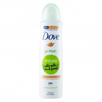 Dove Deodorante Spray Go Fresh 48h Cetriolo & Tè Verde 0% Alcol...