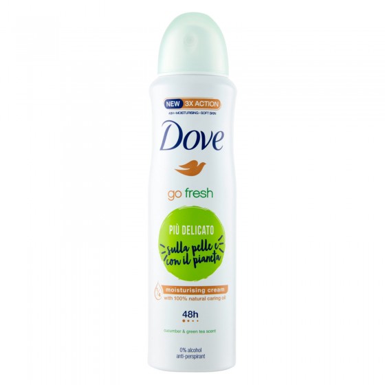 Dove Deodorante Spray Go Fresh 48h Cetriolo & Tè Verde 0% Alcol Dove Deodorante Spray Go Fresh 48h Cetriolo & Tè Verde 0% Alcol