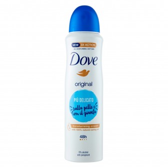 Dove Deodorante Spray Original 48h Delicato 0% Alcol Antitraspirante -...