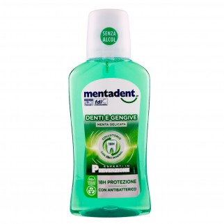 Mentadent Collutorio Denti e Gengive Zero Alcol Con Antibatterico -
