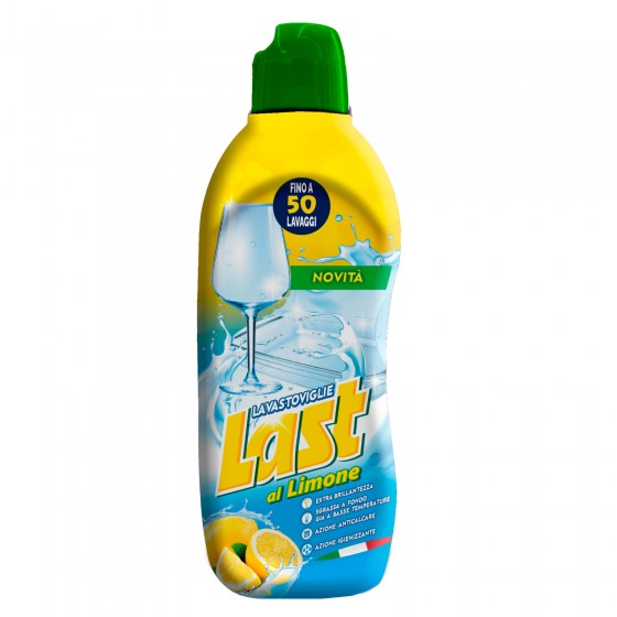 Last Gel Detergente Lavastoviglie Igienizzante Anticalcare al Limone Last Gel Detergente Lavastoviglie Igienizzante Anticalcare al Limone