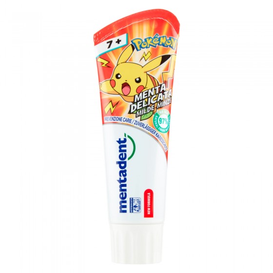 Mentadent Dentifricio Pokémon Gusto Menta per Bambini 7+ Anni - Mentadent Dentifricio Pokémon Gusto Menta per Bambini 7+ Anni -