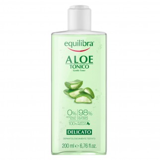 Equilibra Aloe Tonico Viso Delicato con Acqua di Hamamelis e Vitamina