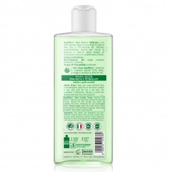 Equilibra Aloe Tonico Viso Delicato con Acqua di Hamamelis e Vitamina