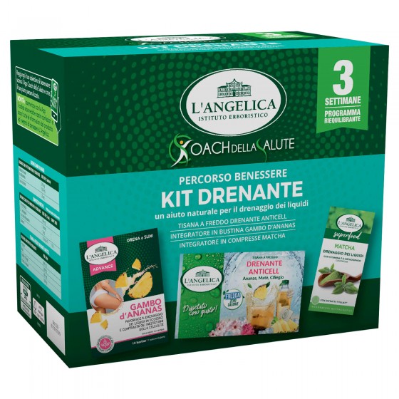 L'Angelica Kit Drenante con Tisana a Freddo e Integratori Gambo L'Angelica Kit Drenante con Tisana a Freddo e Integratori Gambo
