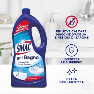Smac Gel Bagno Igienizzante con Barriera Antigoccia - Flacone da 850ml