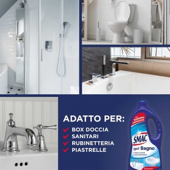 Smac Gel Bagno Igienizzante con Barriera Antigoccia - Flacone da 850ml