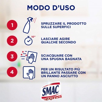 Smac Express Sgrassatore Universale Detergente Spray - Flacone da