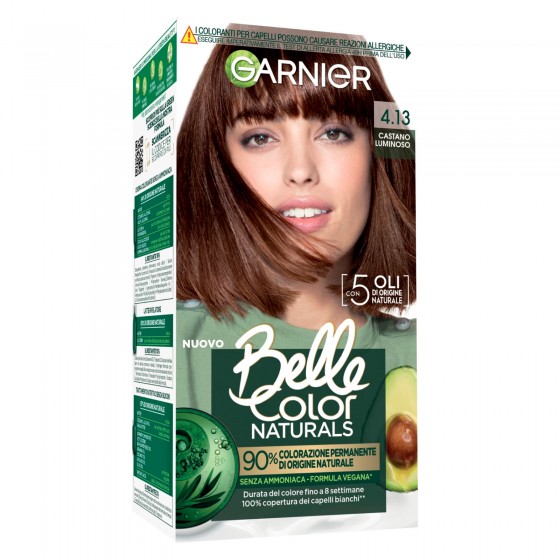 Garnier Belle Color Naturals Tinta Permanente per Capelli 4.13 Garnier Belle Color Naturals Tinta Permanente per Capelli 4.13