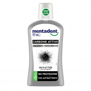 Mentadent Collutorio Carbone Attivo Zero Alcol Con Antibatterico -