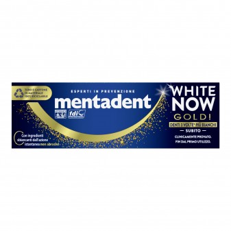 Mentadent White Now Gold Dentifricio Sbiancante - Flacone da 50ml