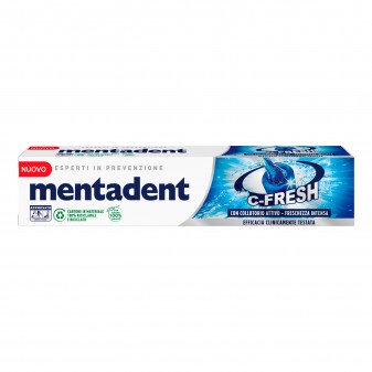 Mentadent C-Fresh Dentifricio con Collutorio Attivo - Flacone da 75ml