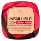 L'Oréal Paris Infaillible 24H Fresh Wear Fondotinta in Polvere Waterproof Colore 40 Cachemire