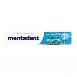 Mentadent White System Crystal Gel Dentifricio Sbiancante con