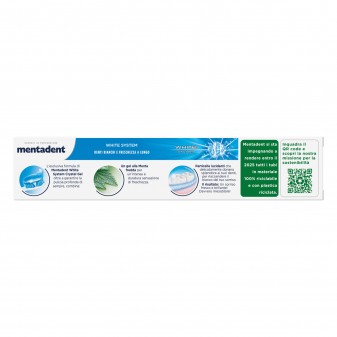 Mentadent White System Crystal Gel Dentifricio Sbiancante con