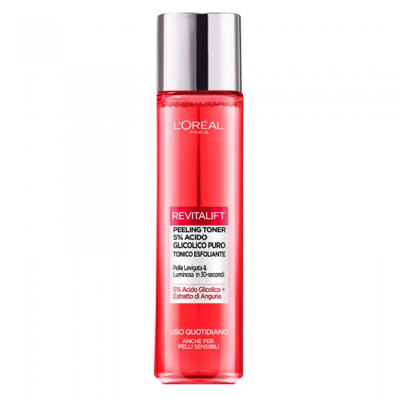 L'Oréal Paris Revitalift Peeling Toner Tonico Esfoliante - Flacone da L'Oréal Paris Revitalift Peeling Toner Tonico Esfoliante - Flacone da