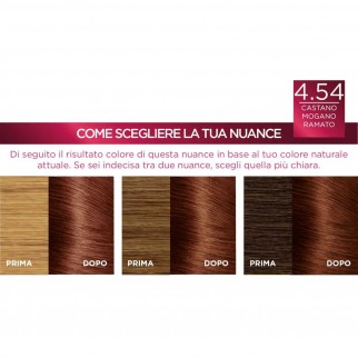 L'Oréal Paris Excellence Colorazione Permanente 4.54 Castano Mogano