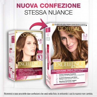 L'Oréal Paris Excellence Colorazione Permanente 6.3 Biondo Scuro