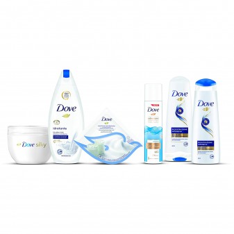 Dove Routine di Bellezza Kit per Capelli Viso e Corpo - 6 Prodotti