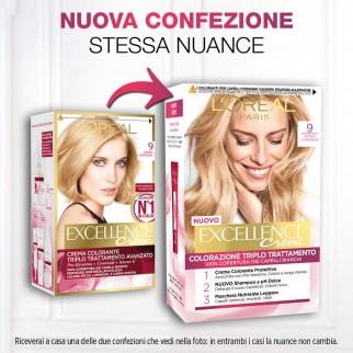 L'Oréal Paris Excellence Colorazione Permanente 9 Biondo Chiarissimo