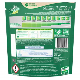 Svelto Powered By Nature Tutto in 1 Pastiglie per Lavastoviglie