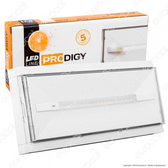 Linergy PS24F13EBI 24W Lampada d'Emergenza Anti Black Out 20 LED
