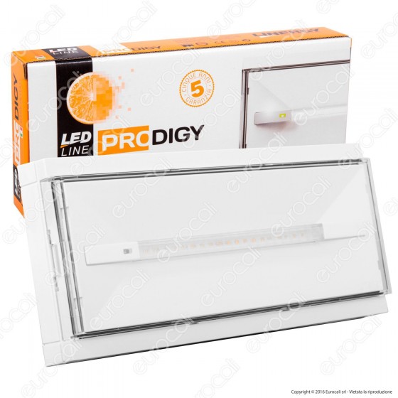 Linergy PS08F13EBI 8W Lampada d'Emergenza Anti Black Out 10 LED - Linergy PS08F13EBI 8W Lampada d'Emergenza Anti Black Out 10 LED -