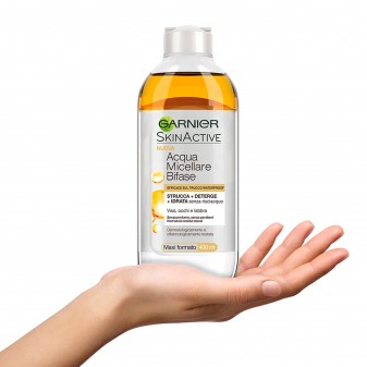 Garnier Skin Active Acqua Micellare Bifase Struccante per Viso Occhi