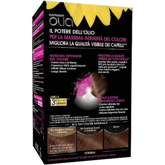 Garnier Olia Tinta Permanente per Capelli 6.35 Castano Chiaro
