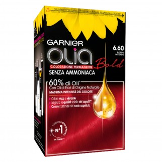 Garnier Olia Bold Tinta Permanente per Capelli 6.60 Rosso Intenso