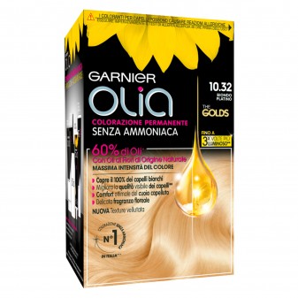 Garnier Olia The Golds Tinta Permanente per Capelli 10.32 Biondo