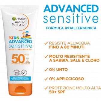Garnier Ambre Solaire Kids Advanced Sensitive Latte Solare SPF 50+ a