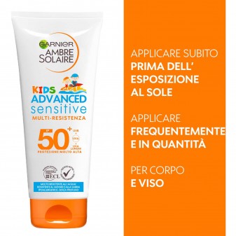 Garnier Ambre Solaire Kids Advanced Sensitive Latte Solare SPF 50+ a