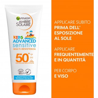 Garnier Ambre Solaire Kids Advanced Sensitive Latte Solare SPF 50+ a