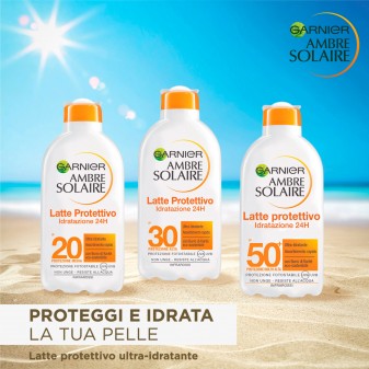 Garnier Ambre Solaire Latte Solare Protettivo Ultra-Idratante SPF 50+