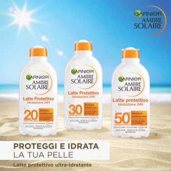 Garnier Ambre Solaire Latte Solare Protettivo Ultra-Idratante SPF 10