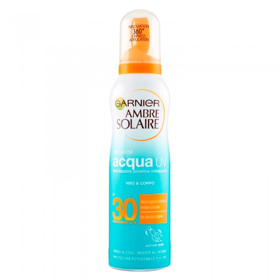 Garnier Ambre Solaire Acqua UV Spray Nebulizzatore Solare Protettivo Garnier Ambre Solaire Acqua UV Spray Nebulizzatore Solare Protettivo