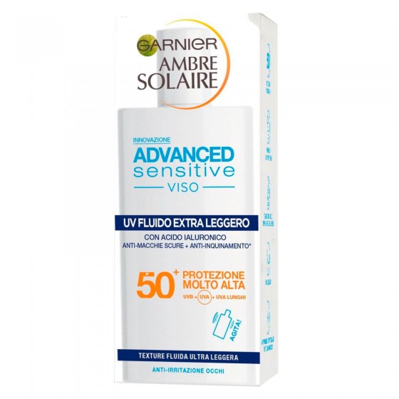 Garnier Ambre Solaire Advanced Sensitive Viso UV Fluido Solare