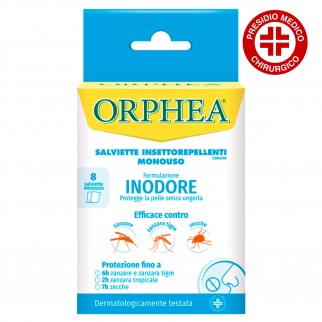 Orphea Zarazan Salviette Insettorepellenti Monouso Repellente Inodore