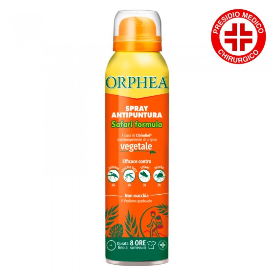 Orphea Spray Antipuntura Safari Formula Repellente Profumato per Orphea Spray Antipuntura Safari Formula Repellente Profumato per