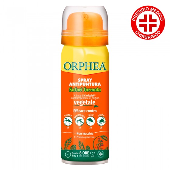 Orphea Spray Antipuntura Safari Formula Repellente Profumato per Orphea Spray Antipuntura Safari Formula Repellente Profumato per