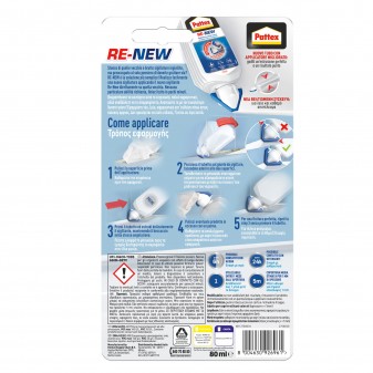 Pattex Re-New Silicone Bianco Rinnova Sigillature Sanitari - Flacone