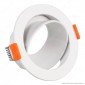 V-Tac VT-931 Portafaretto Rotondo Orientabile da Incasso per Lampadine GU10 Bianco - SKU 6644